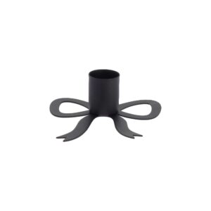 Beauty Home Κηροπήγιο μεταλλικό Nira – Μαύρο 8,5×9,5x3cm