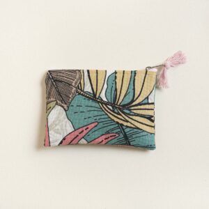 Beauty Home ΠΟΡΤΟΦΟΛΑΚΙ 9 x 16 cm ΤΡΟΠΙΚΟ ΠΑΣΤΕΛ