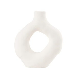 Beauty Home Βάζο Sonora – Λευκό 19,5x17cm