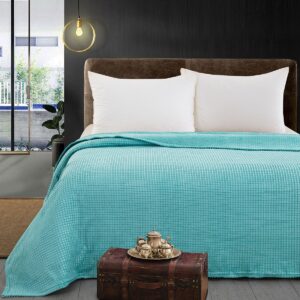 Beauty Home Κουβέρτα μονόχρωμη μονή Fleece Art 11554 160×220 Τυρκουαζ