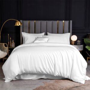 Beauty Home Σετ σεντόνια υπέρδιπλα Bamboo 300tc Art 12050 White Pleasure 250×275 Λευκό