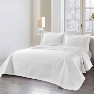 Beauty Home Σετ κουβερλί υπέρδιπλο Alisa Art 12324 230×250 Λευκό