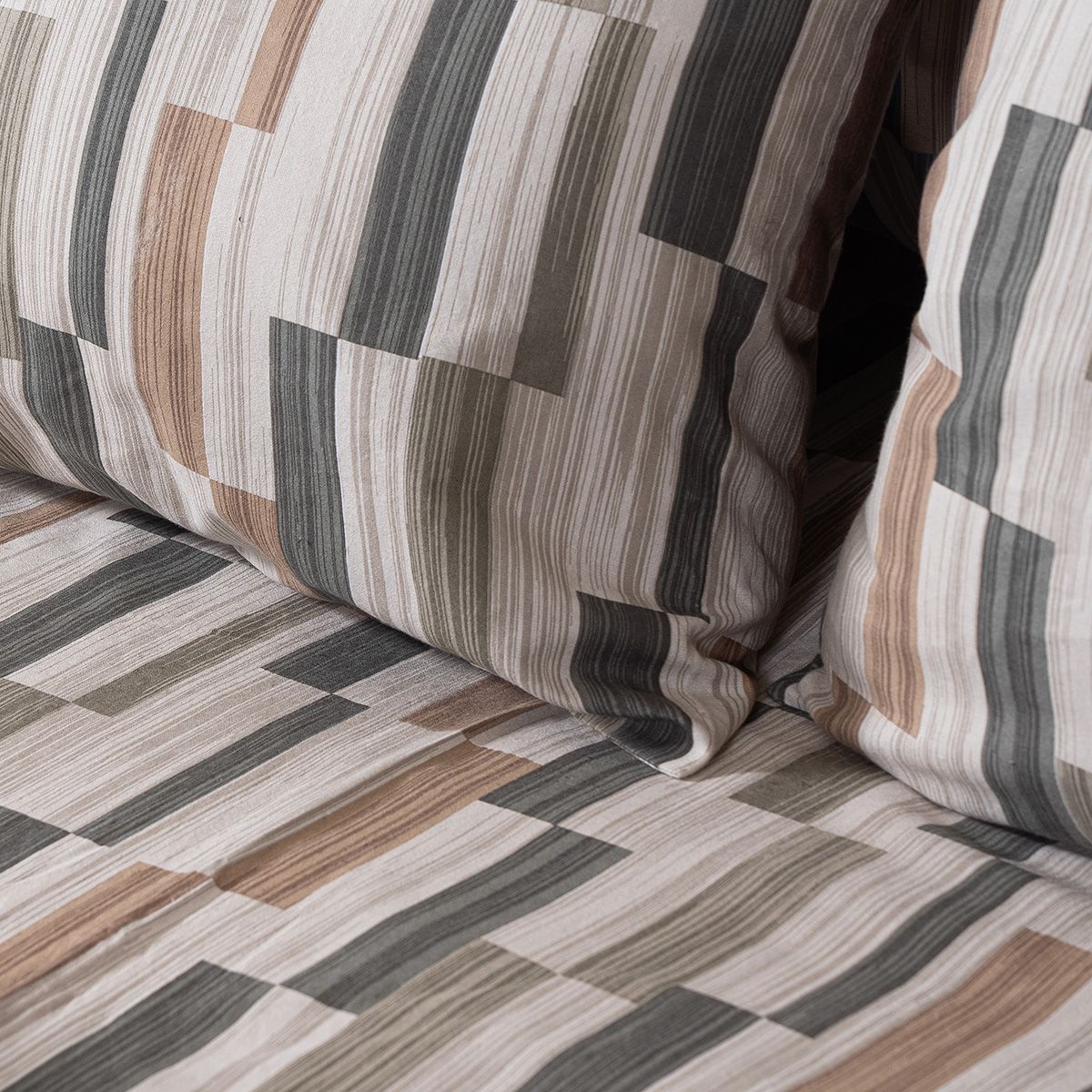 Beauty Home Σετ σεντόνια φανελένια μονά Pinot Art 12632 170x260 Μπεζ,Πράσινο - Image 3