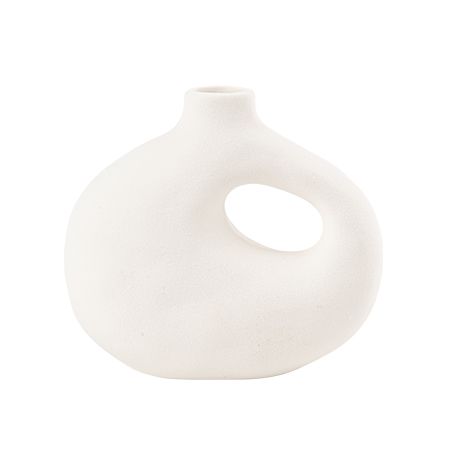 Beauty Home Βάζο Γκρέις Λευκό 13 x 14 CM - Image 2