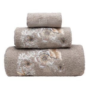 Beauty Home Σετ πετσέτες Art 3387 Σετ 3τμχ Γκρι