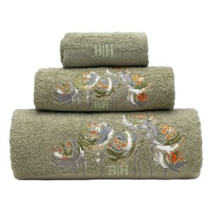 Beauty Home Σετ πετσέτες Art 3395 Σετ 3τμχ Πράσινο