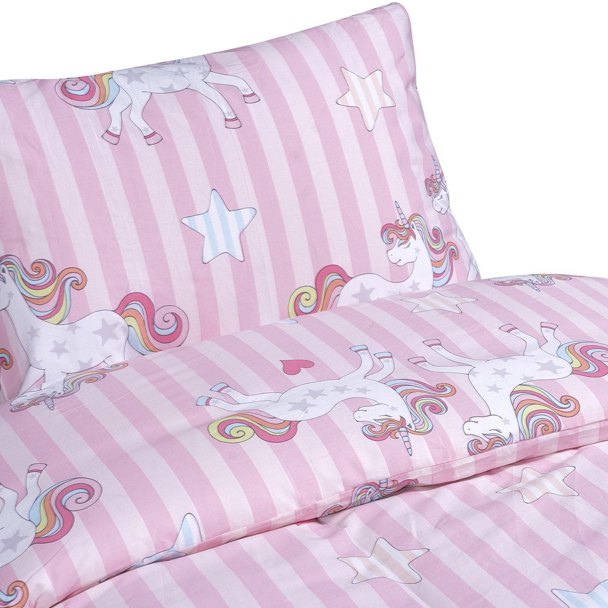 Beauty Home Σετ σεντόνια μονά Lore Art 6237 170x260 Ροζ - Image 4