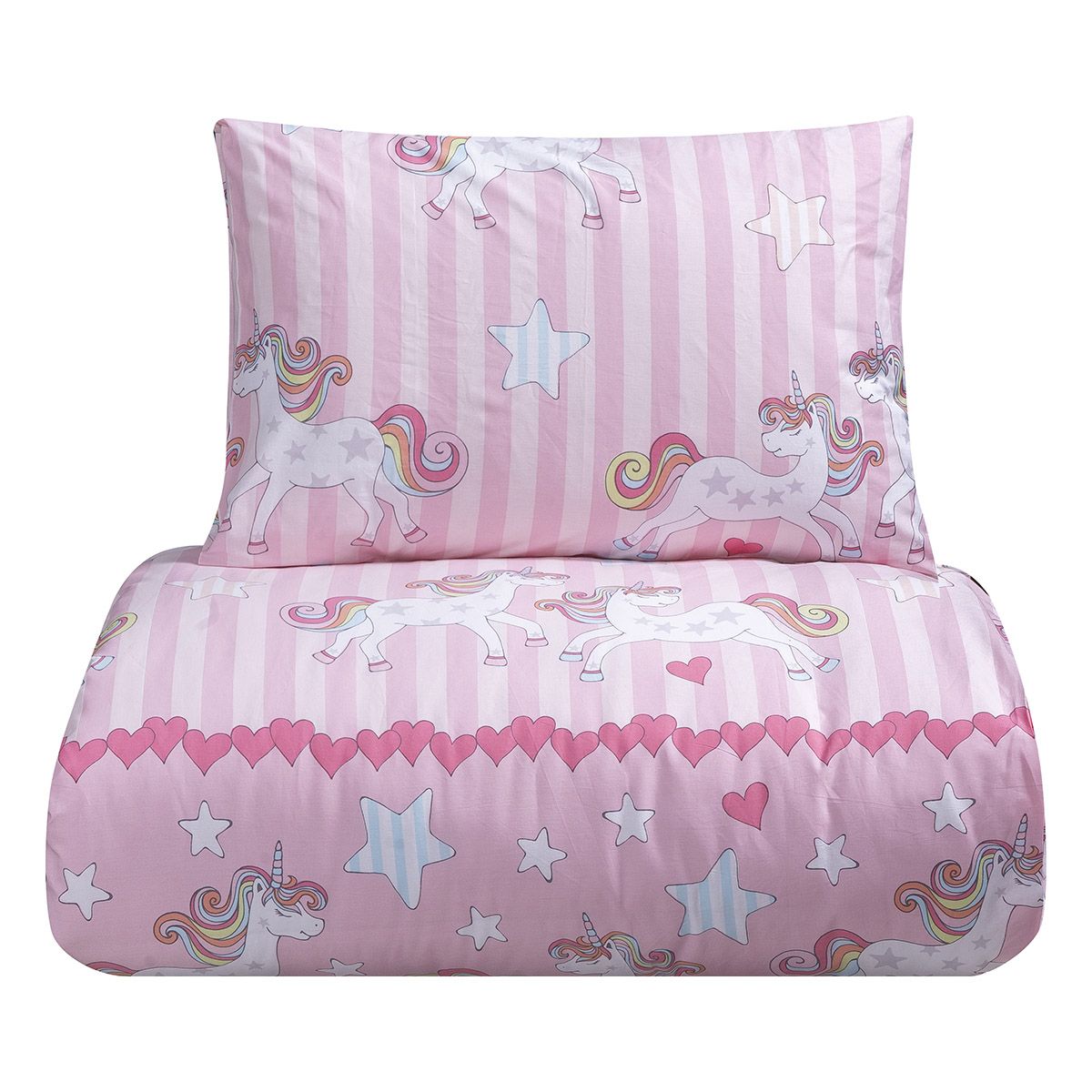 Beauty Home Σετ σεντόνια μονά Lore Art 6237 170x260 Ροζ - Image 5