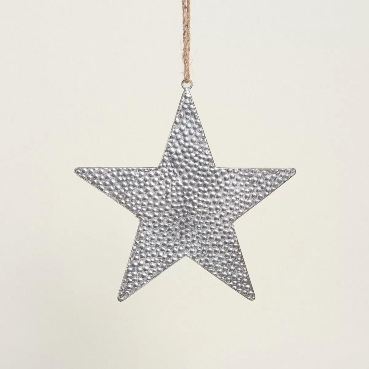 ΜΕΤΑΛΛΙΚΟ ΑΣΤΕΡΙ ΑΣΗΜΙ 31 cm Beauty Home - Image 2