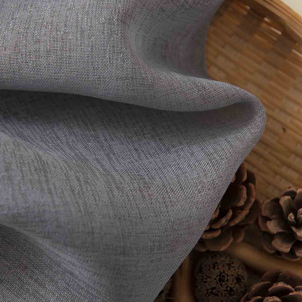 Beauty Home Κουρτίνα γάζα μονόχρωμη με 8 μεταλλικούς κρίκους Sharp Art 8448 140x270 Ανθρακί - Image 22