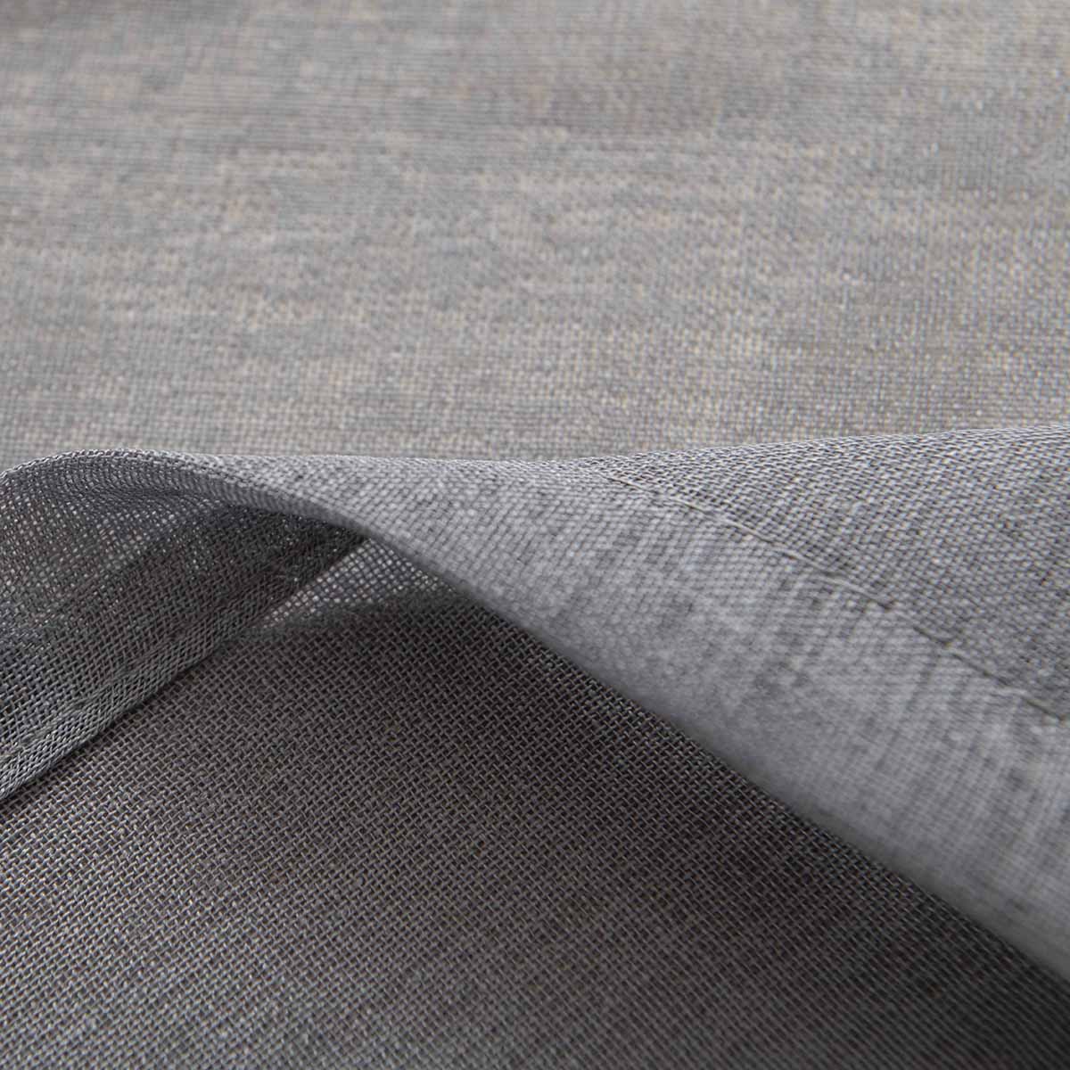 Beauty Home Κουρτίνα γάζα μονόχρωμη με 8 μεταλλικούς κρίκους Sharp Art 8448 140x270 Ανθρακί - Image 21