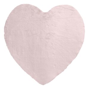 Beauty Home Πατάκι Rabbit Art 9646 Καρδιά 80×80 Ροζ