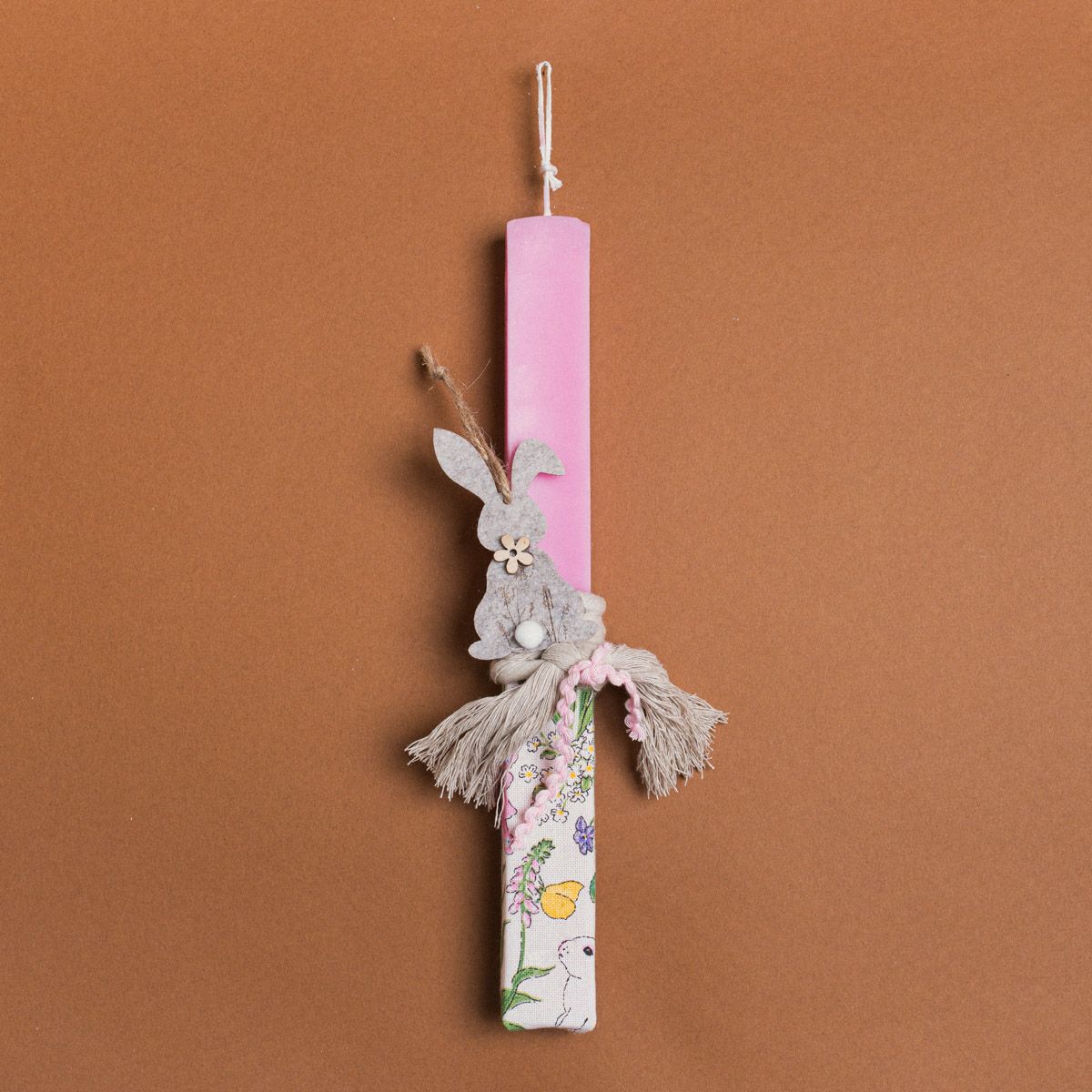 Beauty Home ΛΑΜΠΑΔΑ ΡΟΖ 33cm ΤΣΟΧΙΝΟΣ ΛΑΓΟΣ ΣΕ ΣΥΣΚΕΥΑΣΙΑ ΔΩΡΟΥ - Image 4