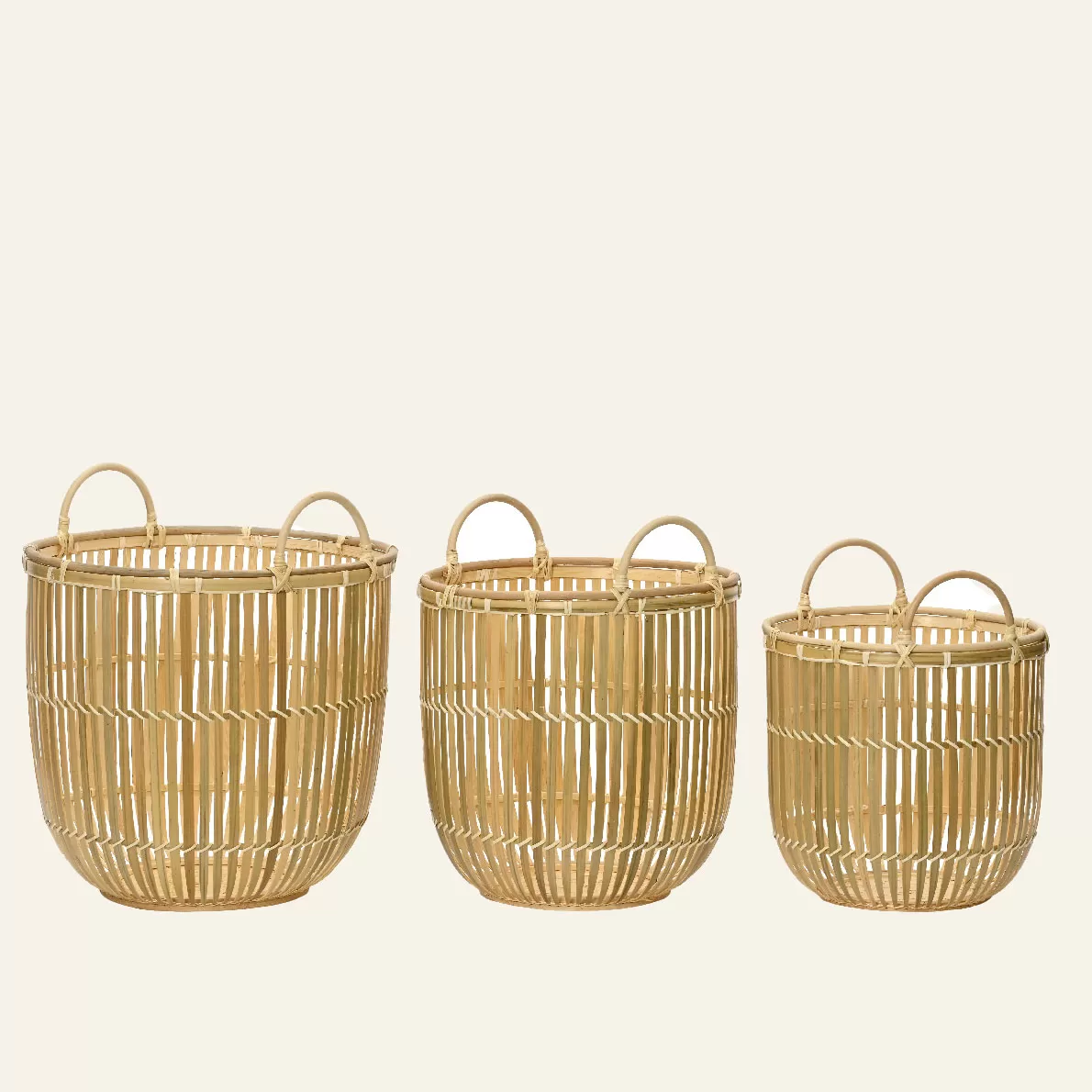 ΚΑΛΑΘΙΑ ΜΠΑΜΠΟΥ 38 x 35 cm ΣΕΤ 3 ΤΜΧ Beauty Home - Image 2