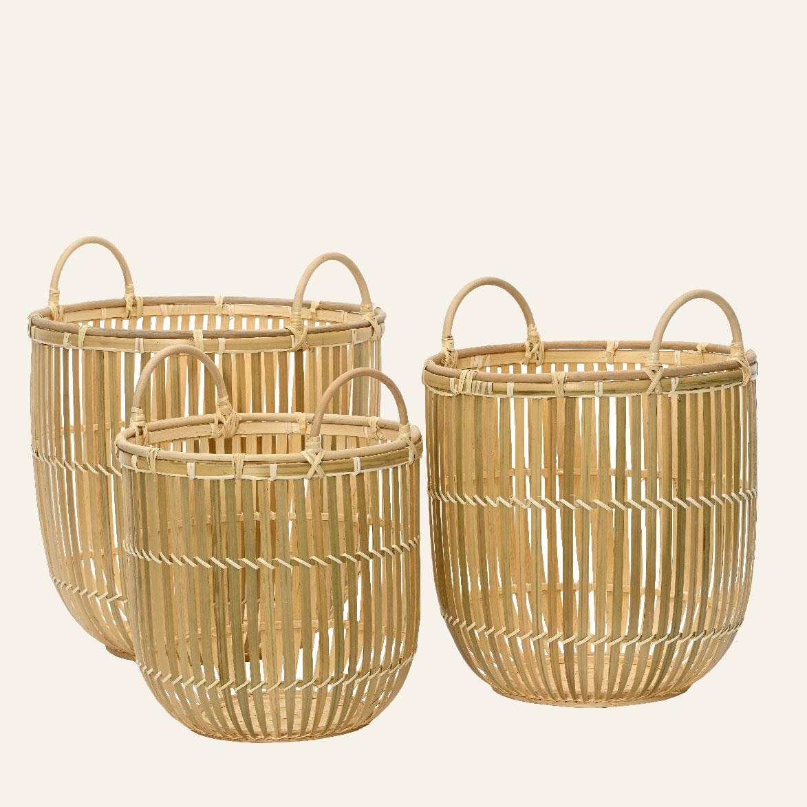 ΚΑΛΑΘΙΑ ΜΠΑΜΠΟΥ 38 x 35 cm ΣΕΤ 3 ΤΜΧ Beauty Home - Image 5