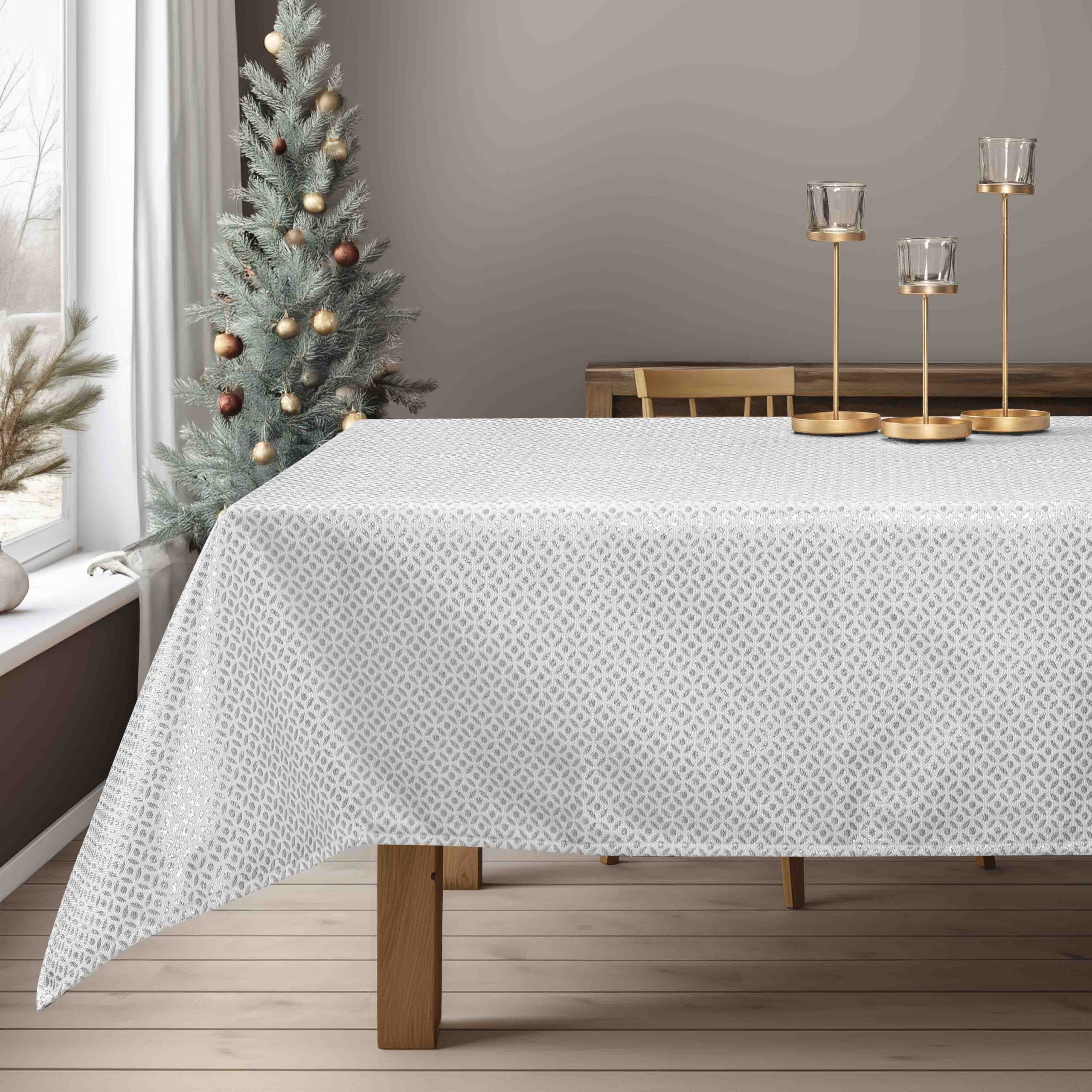 ΤΡΑΠΕΖΟΜΑΝΤΗΛΟ ΖΑΚΑΡ ΕΚΡΟΥ-ΑΣΗΜΙ Beauty Home - Image 2