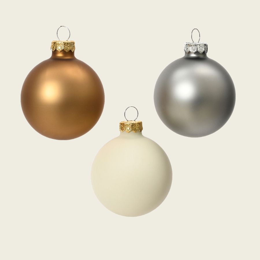 ΓΥΑΛΙΝΕΣ ΜΠΑΛΕΣ 3 ΧΡΩΜΑΤΑ 6 cm ΣΕΤ 20 ΤΜΧ Beauty Home - Image 3