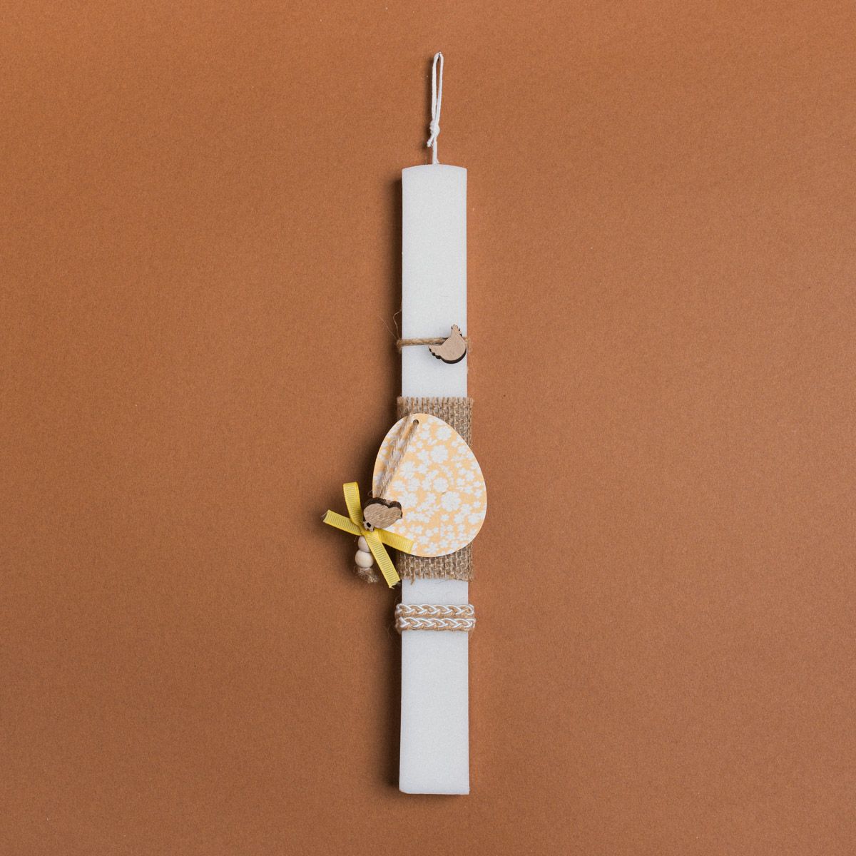 Beauty Home ΛΑΜΠΑΔΑ 33cm ΦΛΟΡΑΛ ΑΥΓΟ ΚΙΤΡΙΝΟ ΣΕ ΣΥΣΚΕΥΑΣΙΑ ΔΩΡΟΥ - Image 4